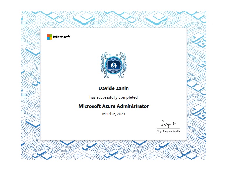 Ventunocento Srl Certificazione Microsoft Azure